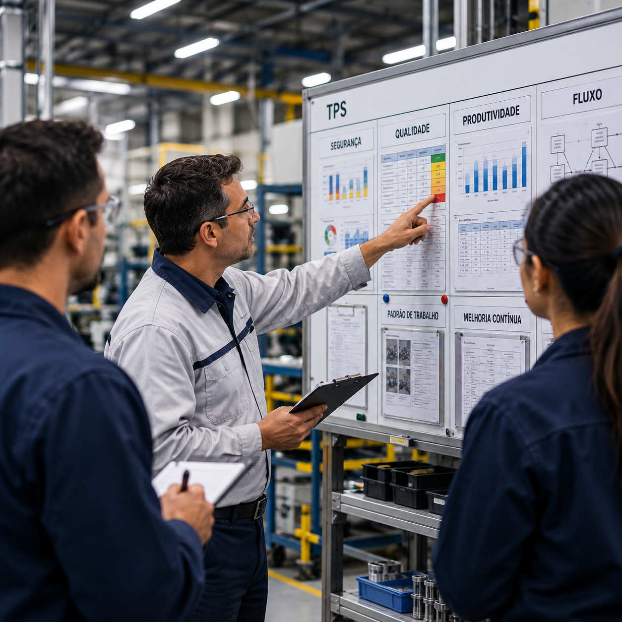 Treinamento sobre Kanseidouhyouka e Sistema Toyota de Produção no Genba